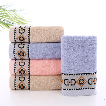 Prosop de față, poliester-bumbac, aproximativ 110 g, țesătură Jacquard, personalizare disponibilă