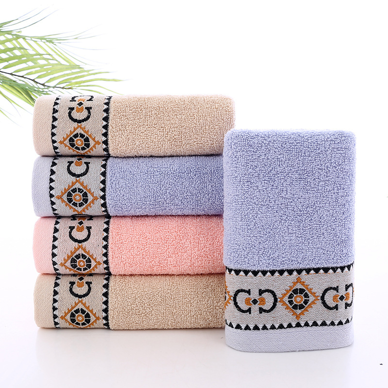 Prosop de față, poliester-bumbac, aproximativ 110 g, țesătură Jacquard, personalizare disponibilă