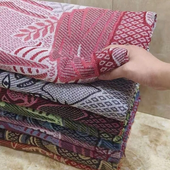 Medvilninė megzta antklodė su kutais, pastoralinio stiliaus, svoris virš 3 kg, tinkama visoms sezonoms