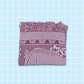 Medvilninė megzta antklodė su kutais, pastoralinio stiliaus, svoris virš 3 kg, tinkama visoms sezonoms