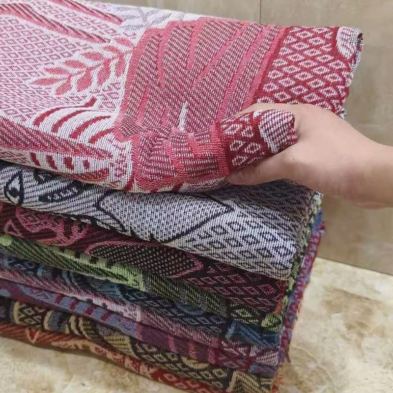 Medvilninė megzta antklodė su kutais, pastoralinio stiliaus, svoris virš 3 kg, tinkama visoms sezonoms