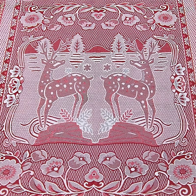 Medvilninė megzta antklodė su kutais, pastoralinio stiliaus, svoris virš 3 kg, tinkama visoms sezonoms