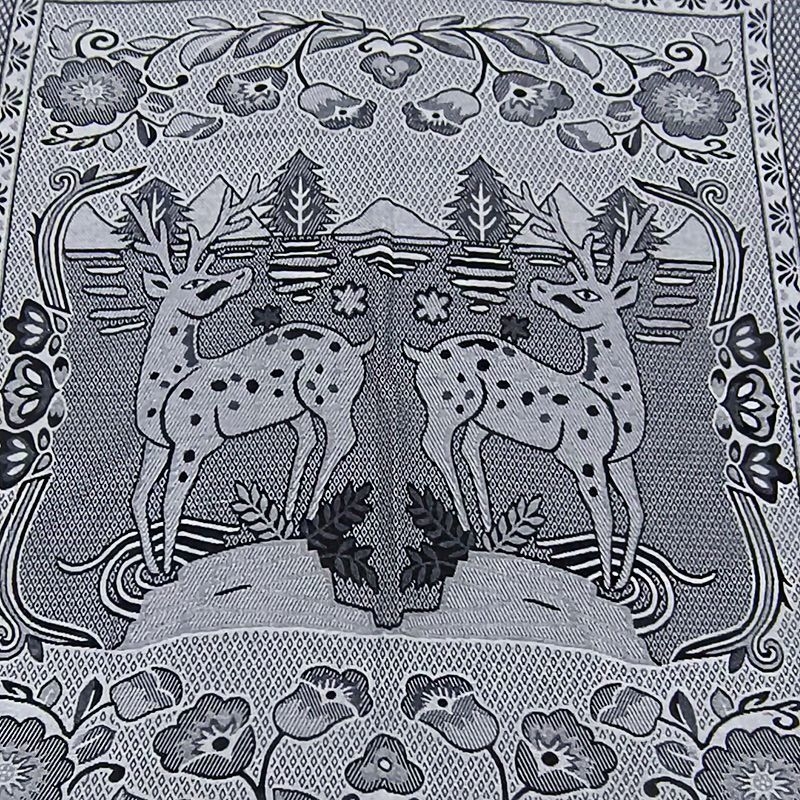 Medvilninė megzta antklodė su kutais, pastoralinio stiliaus, svoris virš 3 kg, tinkama visoms sezonoms