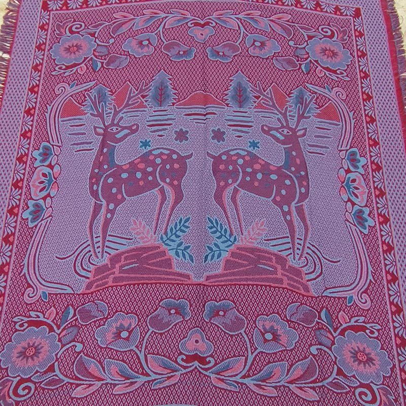 Medvilninė megzta antklodė su kutais, pastoralinio stiliaus, svoris virš 3 kg, tinkama visoms sezonoms