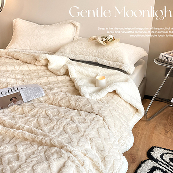 Deka od svile s cvjetnim uzorkom, 1000–1499 g, jednobojni uzorak, moderni minimalistički stil, pogodna za sve sezone