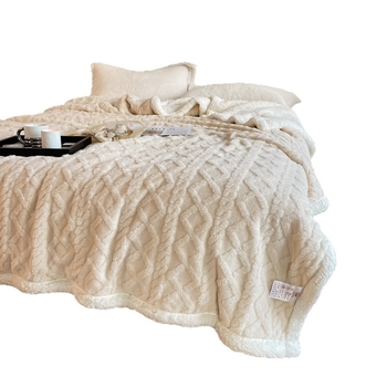 Deka od svile s cvjetnim uzorkom, 1000–1499 g, jednobojni uzorak, moderni minimalistički stil, pogodna za sve sezone