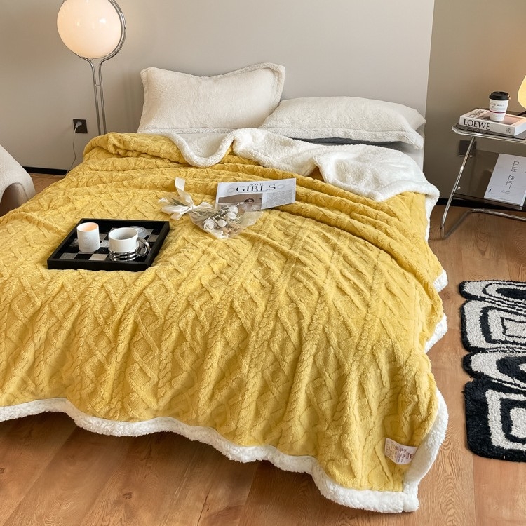 Deka od svile s cvjetnim uzorkom, 1000–1499 g, jednobojni uzorak, moderni minimalistički stil, pogodna za sve sezone