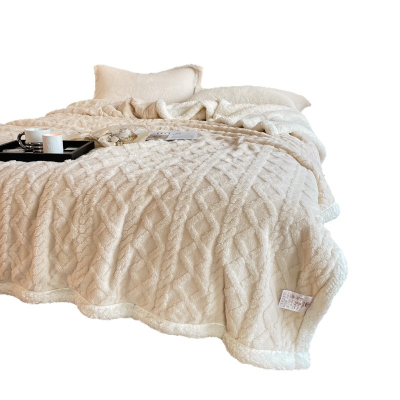 Deka od svile s cvjetnim uzorkom, 1000–1499 g, jednobojni uzorak, moderni minimalistički stil, pogodna za sve sezone