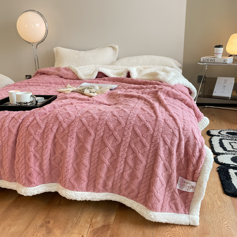 Deka od svile s cvjetnim uzorkom, 1000–1499 g, jednobojni uzorak, moderni minimalistički stil, pogodna za sve sezone