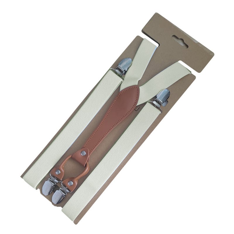 Unisex siksnas biksēm ar 4 klipšiem, regulējams garums, elastīgas, poliestera un elastāna maisījumums, krustveidīgs aizmugures dizains