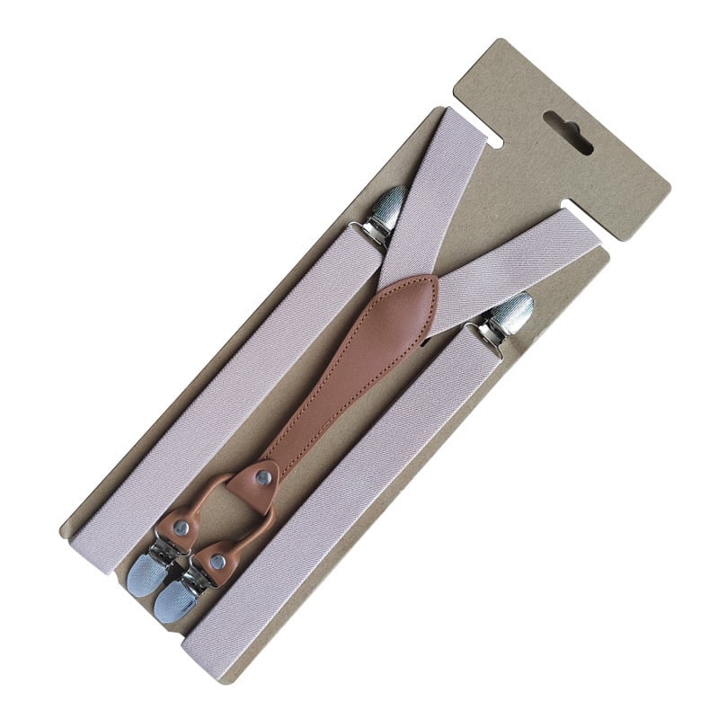 Unisex siksnas biksēm ar 4 klipšiem, regulējams garums, elastīgas, poliestera un elastāna maisījumums, krustveidīgs aizmugures dizains