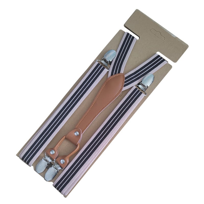 Unisex siksnas biksēm ar 4 klipšiem, regulējams garums, elastīgas, poliestera un elastāna maisījumums, krustveidīgs aizmugures dizains