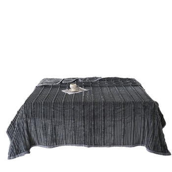 Pătură – Dungi, pentru iarnă, stil ușor de lux (Poliester; 300–499 g; Dungi; Iarnă)