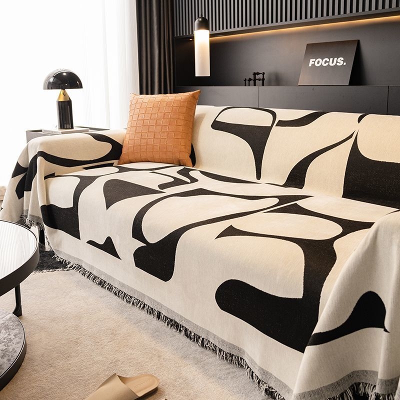 J5D Luksuzna presvlaka za kauč u jednom komadu, četiri sezone, potpuno pokriće, zaštita od ogrebotina mačaka