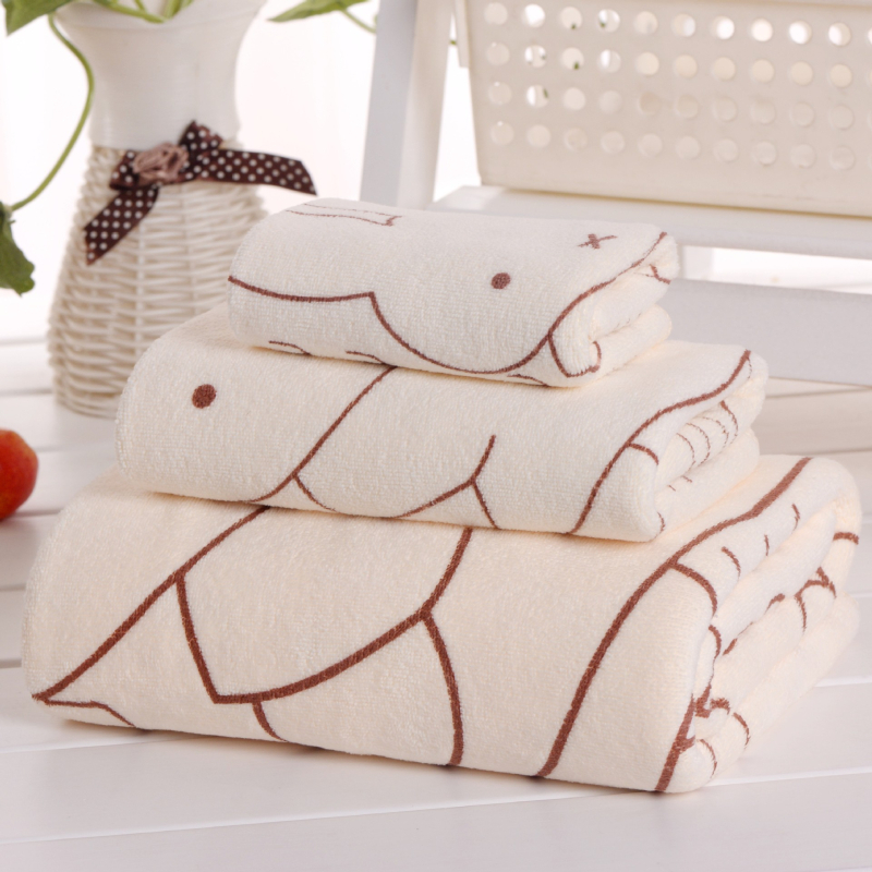 Mikrofibras vannas dvieļu komplekts, 3 gab., ar izdrukātu logotipu, pielāgojams, plakanais audums, 420 g