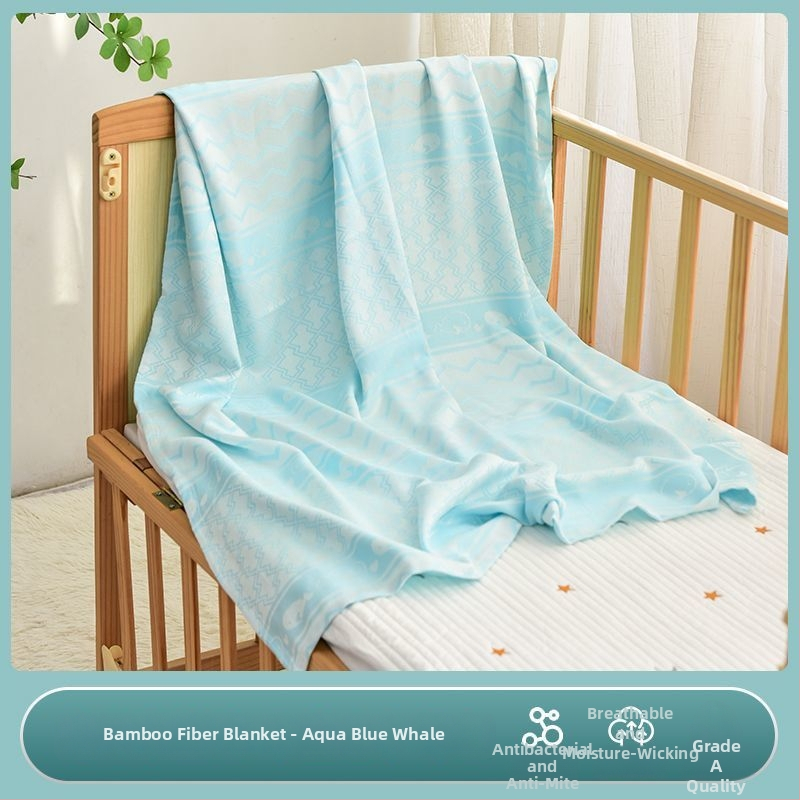 Kūdikio pledas iš bambuko pluošto Ice Silk – 3000 g+, skirta 3–6 m vaikams, pavasaris ir ruduo, šiuolaikinis minimalistinis stilius