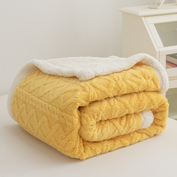 Coral fleece deka s prugama, poliester, 1500–1999 g, proljeće/jesen, moderan minimalistički stil