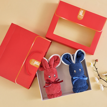 Korāla flīžu dvieļu komplekts dāvanu kastē, dubultā iepakošana, 368 g, logotipa druka, vienkārša auduma Austība