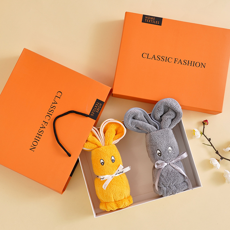 Korāla flīžu dvieļu komplekts dāvanu kastē, dubultā iepakošana, 368 g, logotipa druka, vienkārša auduma Austība