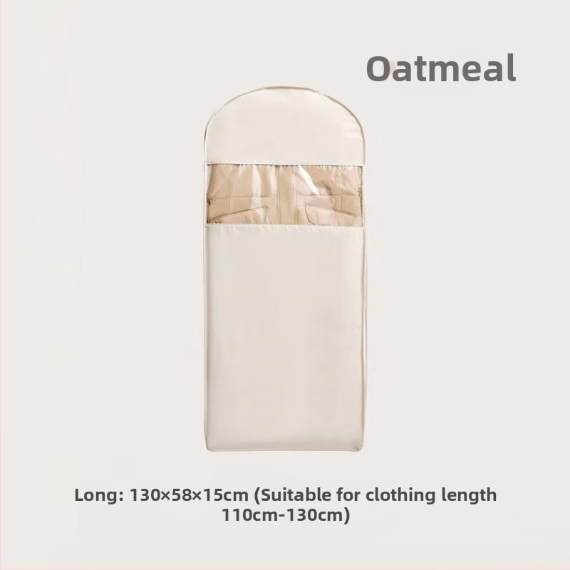 Прахозащитен закачен калъф за дрехи от Twill плат – прозрачен, удебелен, за гардеробно съхранение в дома