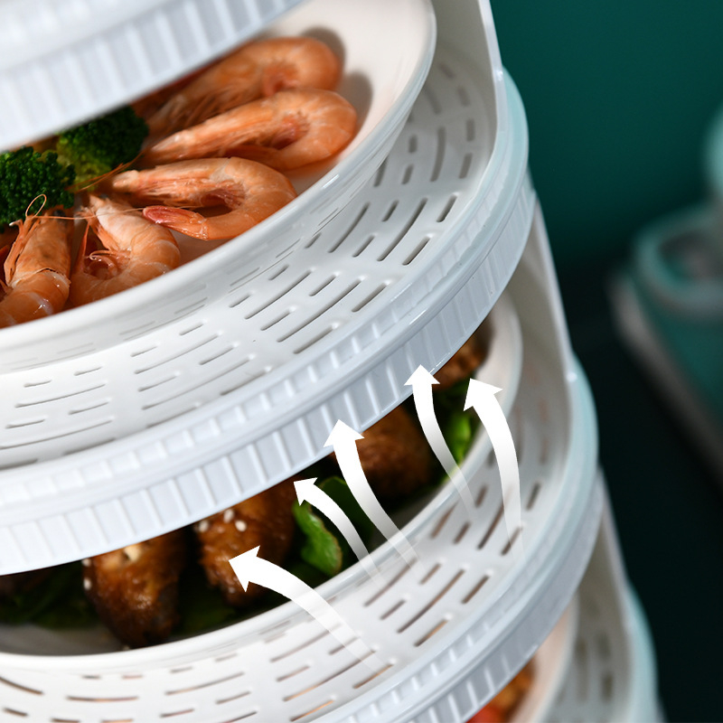 Shengleju Izoliacinis plastikinis maisto dangtelis su elektriniu šildymu, daugiasluoksnis slenkantis dangtelis likusiems patiekalams, išmanus šilumos išlaikymas