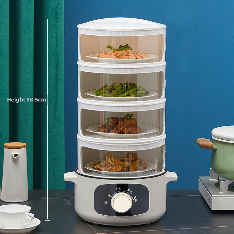 Shengleju Izoliacinis plastikinis maisto dangtelis su elektriniu šildymu, daugiasluoksnis slenkantis dangtelis likusiems patiekalams, išmanus šilumos išlaikymas