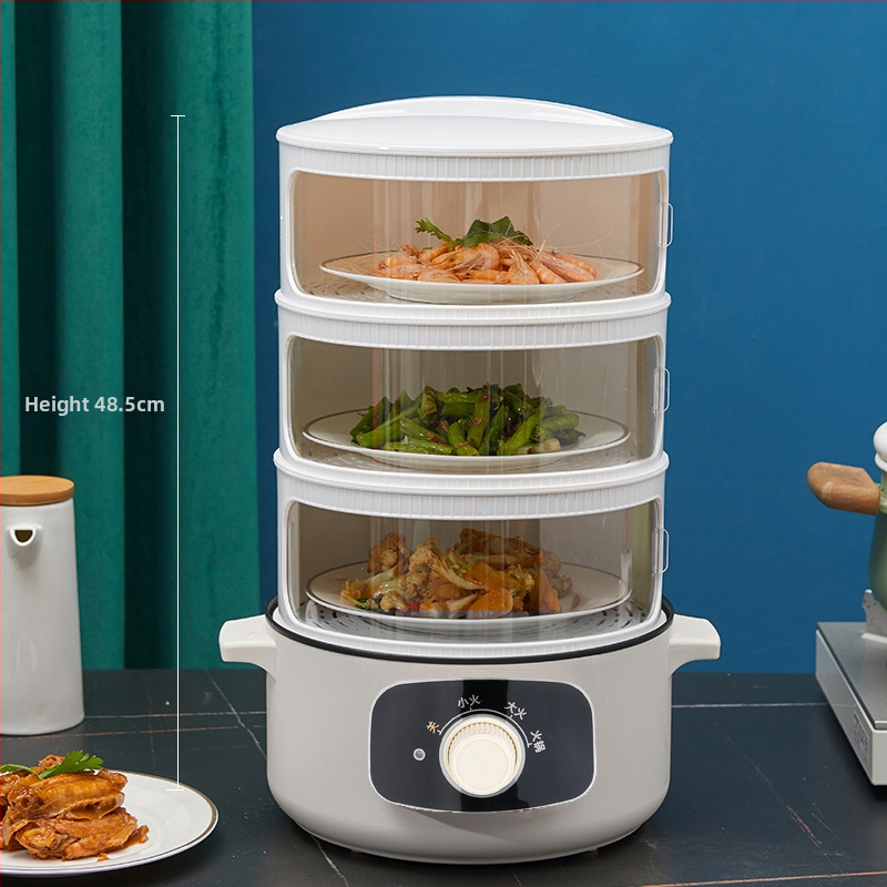 Shengleju Izoliacinis plastikinis maisto dangtelis su elektriniu šildymu, daugiasluoksnis slenkantis dangtelis likusiems patiekalams, išmanus šilumos išlaikymas
