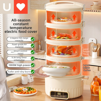 Daugiasluoksnis patiekalų dangtis namų naudojimui, PET medžiaga, izoliacija, išmanus, dulkių atsparus