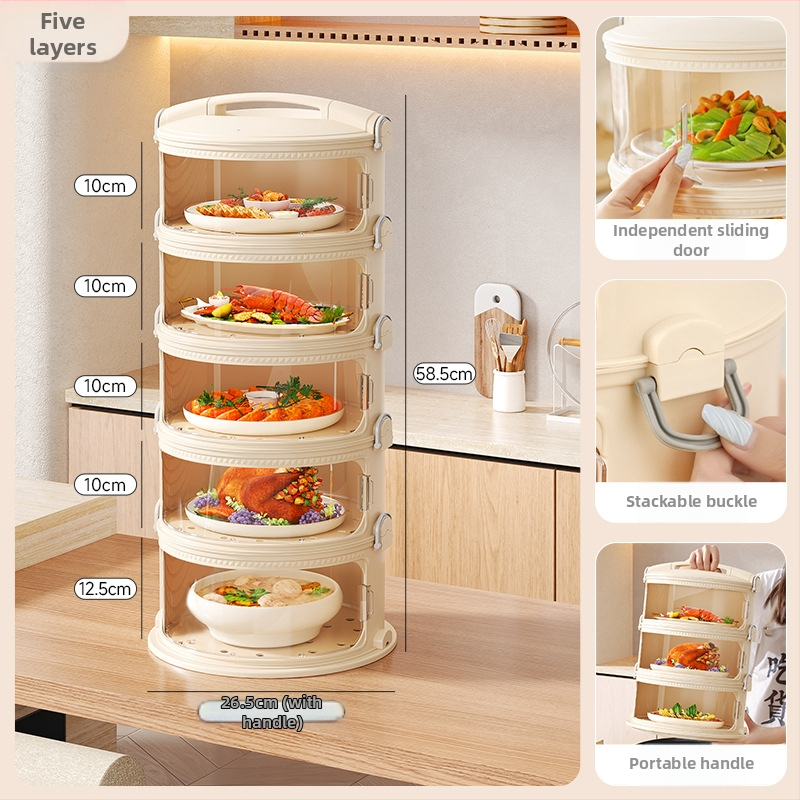 Daugiasluoksnis patiekalų dangtis namų naudojimui, PET medžiaga, izoliacija, išmanus, dulkių atsparus