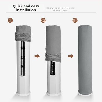 Vertikalni pokrov za klima-uređaj – poliester, otporan na prašinu, otporan na habanje, protuklizni, prilagodljiv