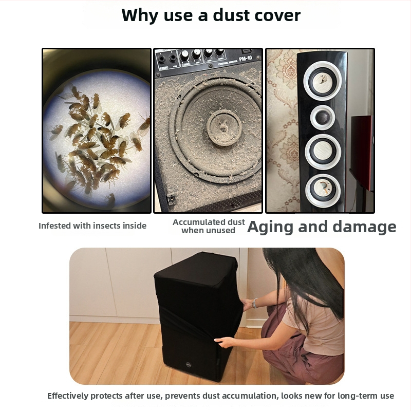 Elastīgs putekļu aizsargājošs vāciņš audio aprīkojumam un sadzīves tehnikai, Milk silk, pielāgojama, piemērots dzīvojamai istabai un komerciālām vietām