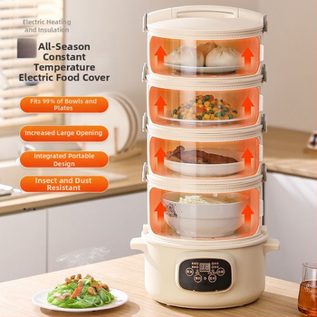 Daugiasluoksnis plastikinis maisto dangtelis virtuvei – dulkių apsauga nuo valgomojo stalo, elektrinis šildymas, modernus paprastas stilius