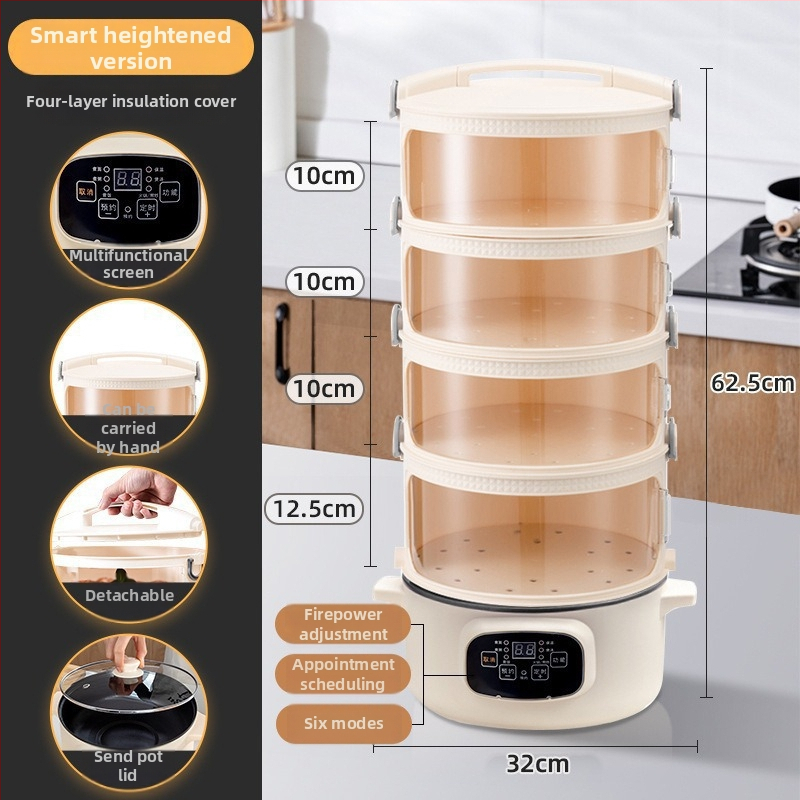 Daugiasluoksnis plastikinis maisto dangtelis virtuvei – dulkių apsauga nuo valgomojo stalo, elektrinis šildymas, modernus paprastas stilius