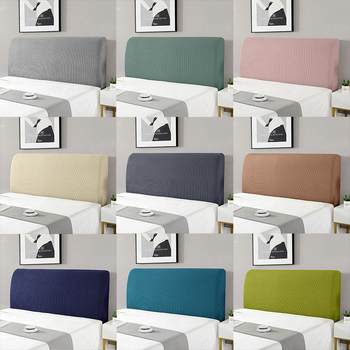 Navlaka za naslon kreveta, mekano podstavljena, elastična univerzalna prilagodba, poliester, otporna na prašinu