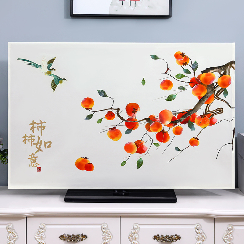 Zaštitni pokrov za televizor – tkanina, jednostavan modern stil, zaštita od prašine za TV