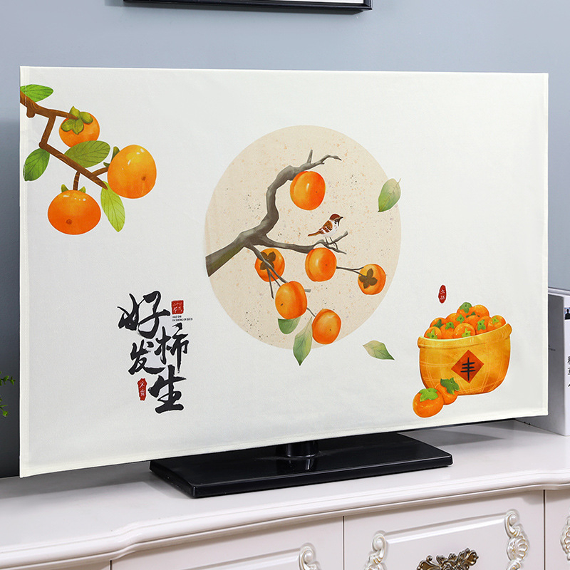 Zaštitni pokrov za televizor – tkanina, jednostavan modern stil, zaštita od prašine za TV