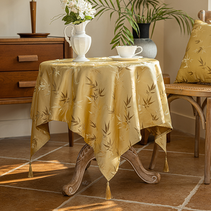 Stolnjak s vezom, materijal od tkanine, moderan kineski stil, uzorak biljaka i cvijeća