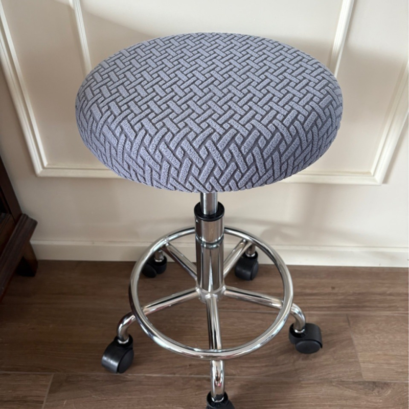 Kružna navlaka za stolac – poliester, protuklizna, otporna na habanje, zaštita od prašine, moderan stil