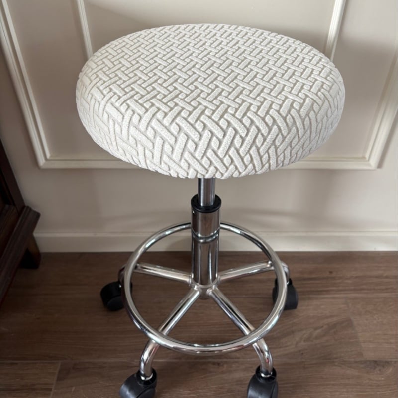 Kružna navlaka za stolac – poliester, protuklizna, otporna na habanje, zaštita od prašine, moderan stil