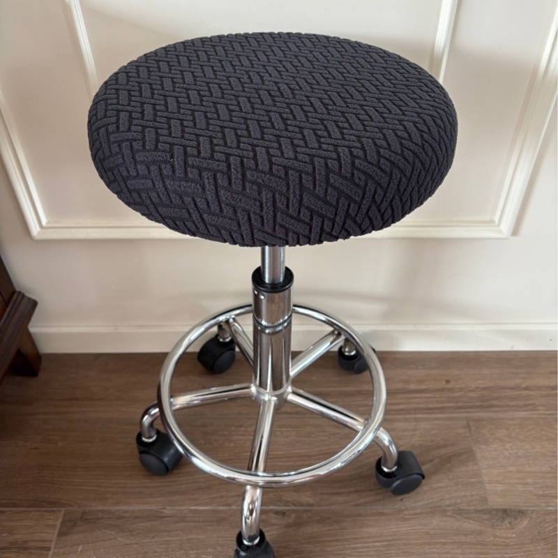 Kružna navlaka za stolac – poliester, protuklizna, otporna na habanje, zaštita od prašine, moderan stil