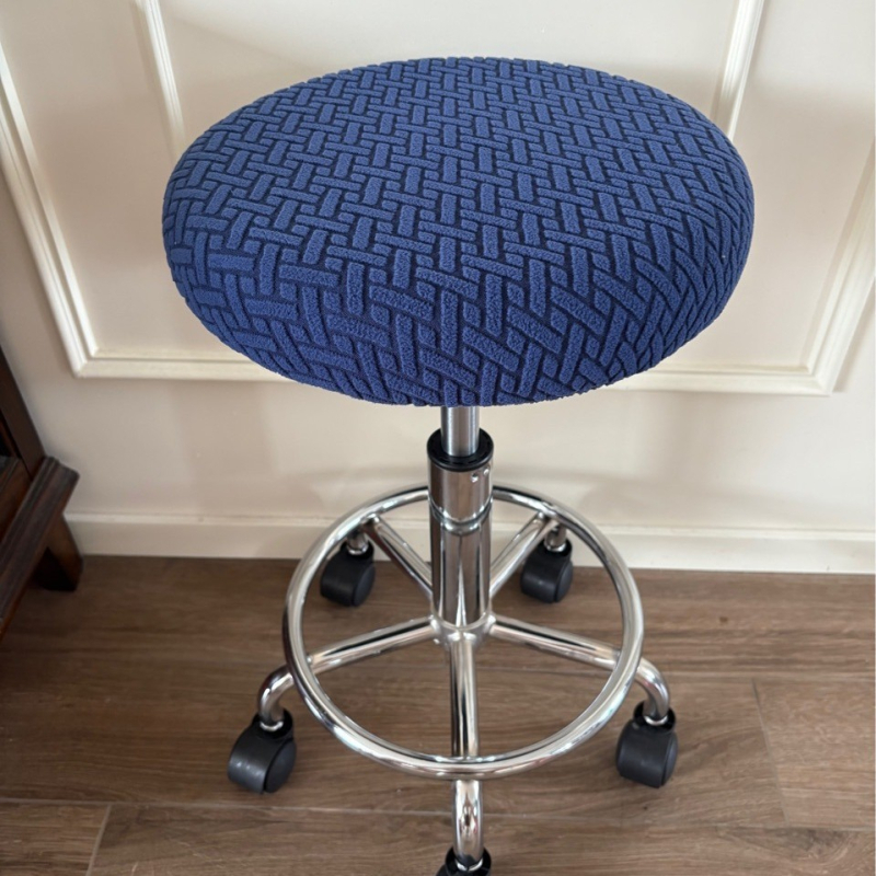 Kružna navlaka za stolac – poliester, protuklizna, otporna na habanje, zaštita od prašine, moderan stil