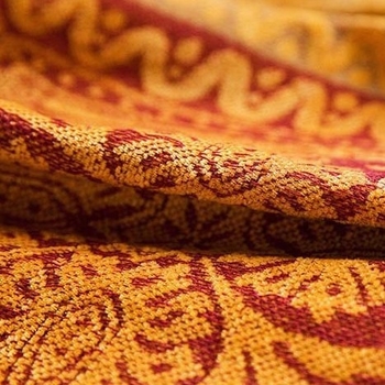 Chenille navlaka za kauč, za kutnu sofu, doiljski stil, uzorci: pruge, geometrijski i biljni