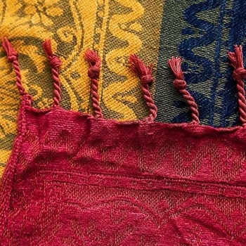 Chenille navlaka za kauč, za kutnu sofu, doiljski stil, uzorci: pruge, geometrijski i biljni
