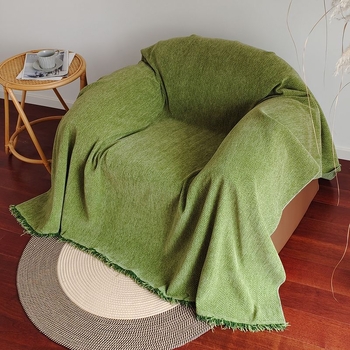 Chenille navlaka za kauč s uzorkom riblje kosti, INS stil, za kombinirani kauč