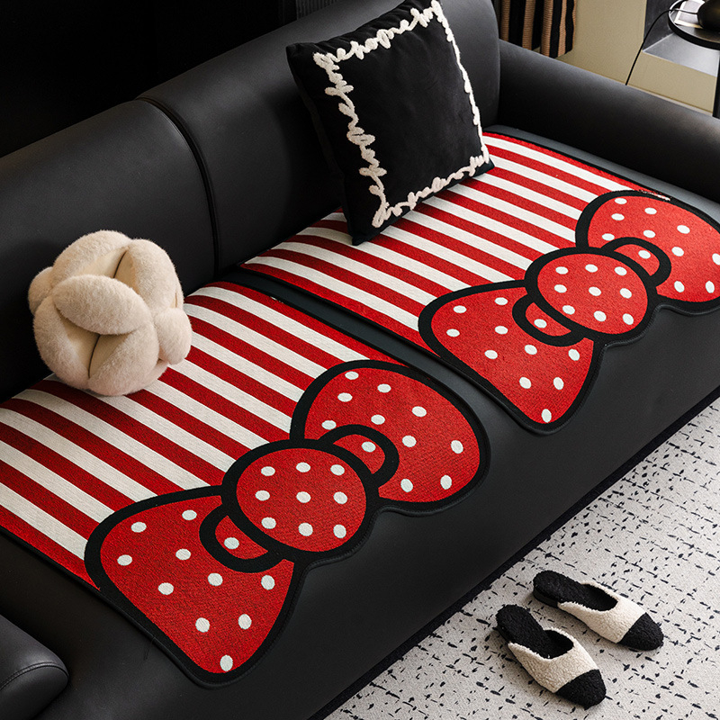 Moduláris kanapéhoz való párna — Chenille anyag, csipkés alakú, Alien stílus, aranyos állatmintával