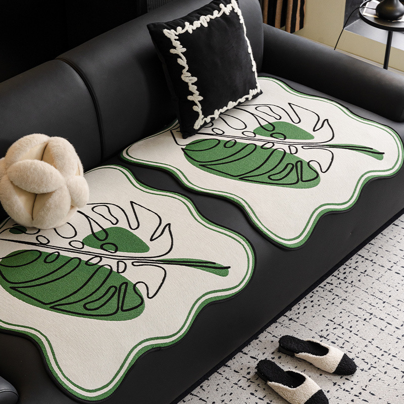 Moduláris kanapéhoz való párna — Chenille anyag, csipkés alakú, Alien stílus, aranyos állatmintával