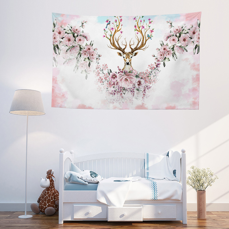 3D digitális nyomtatású gobelin poliészterből, gépi szövésű, téglalap alakú, táj motívum, modern minimalista stílus