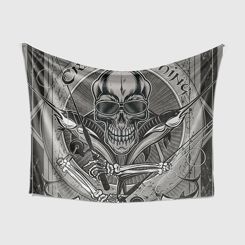 3D digitális nyomtatású gobelin poliészterből, gépi szövésű, téglalap alakú, táj motívum, modern minimalista stílus