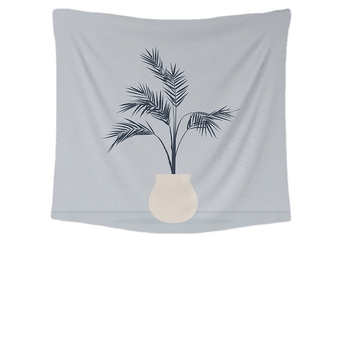 Poliesterski goblen za zid, kvadratnog oblika, krajolik uzorak, strojno tkan, pogodan za dnevni boravak i spavaću sobu