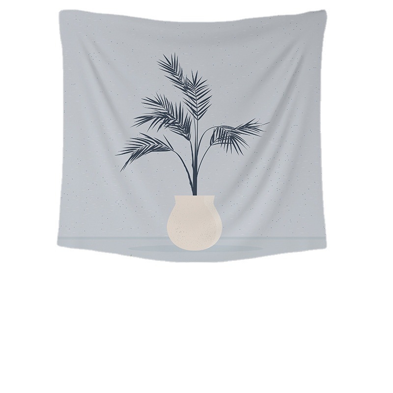 Poliesterski goblen za zid, kvadratnog oblika, krajolik uzorak, strojno tkan, pogodan za dnevni boravak i spavaću sobu